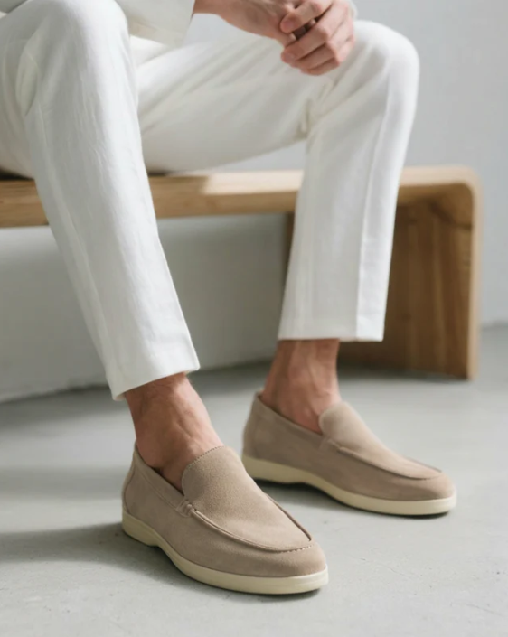 Premium Suede Loafers - Classic Elegance