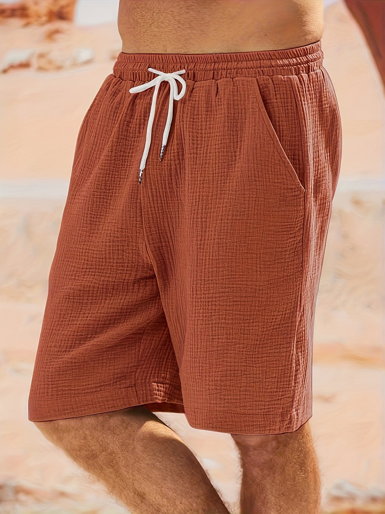 Textured Linen Short