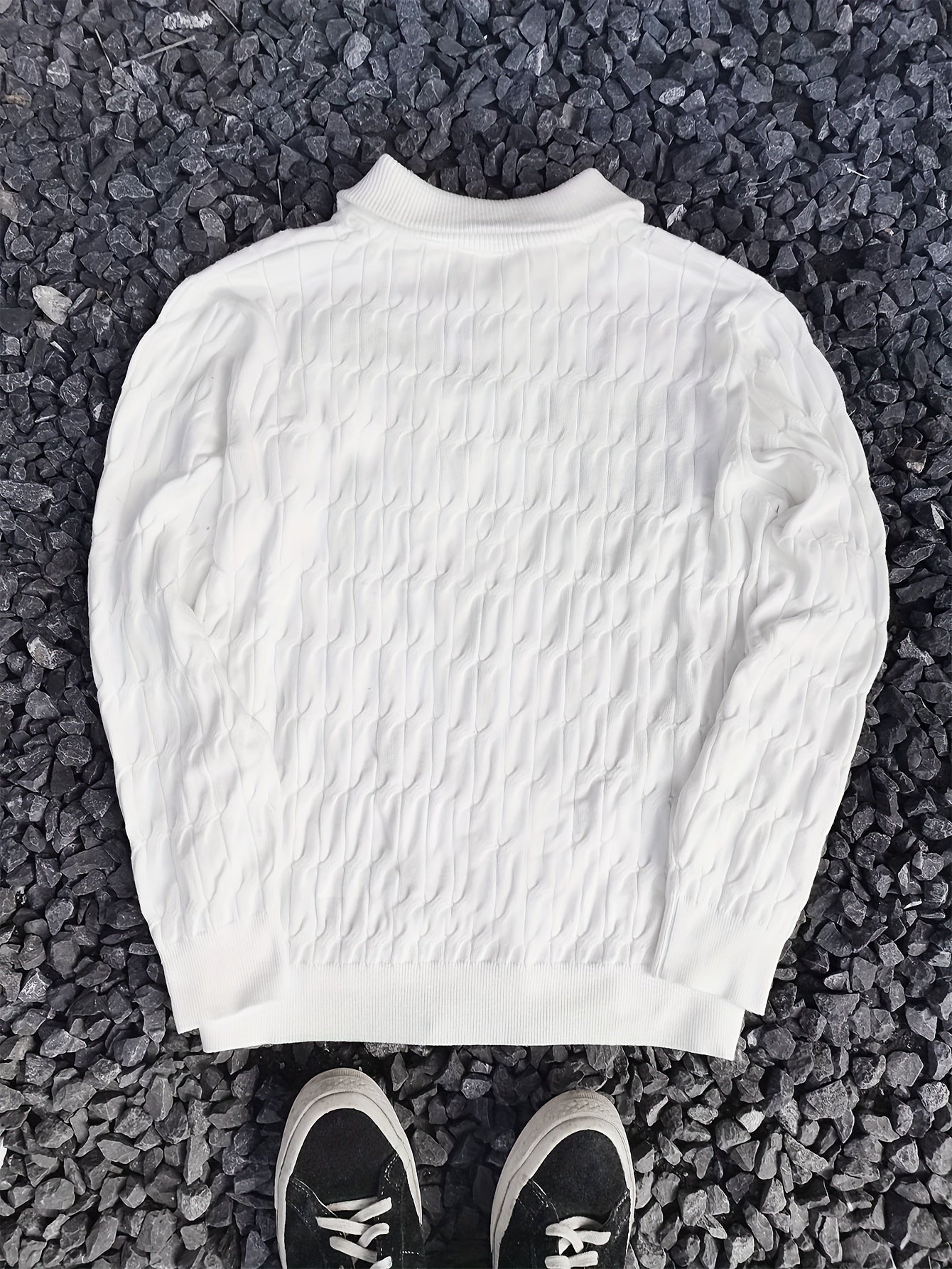 Langford Textured Half-Zip Sweater