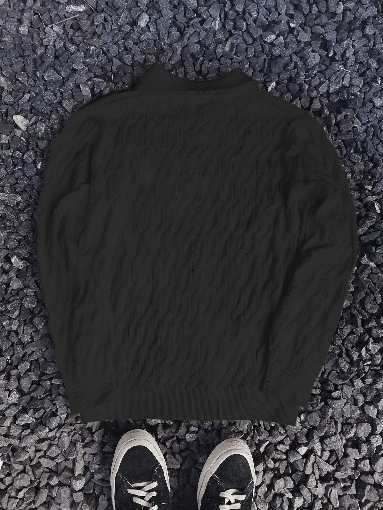 Langford Textured Half-Zip Sweater