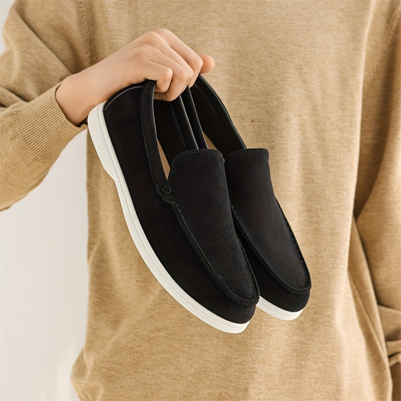 Premium Suede Loafers -  Classic Elegance