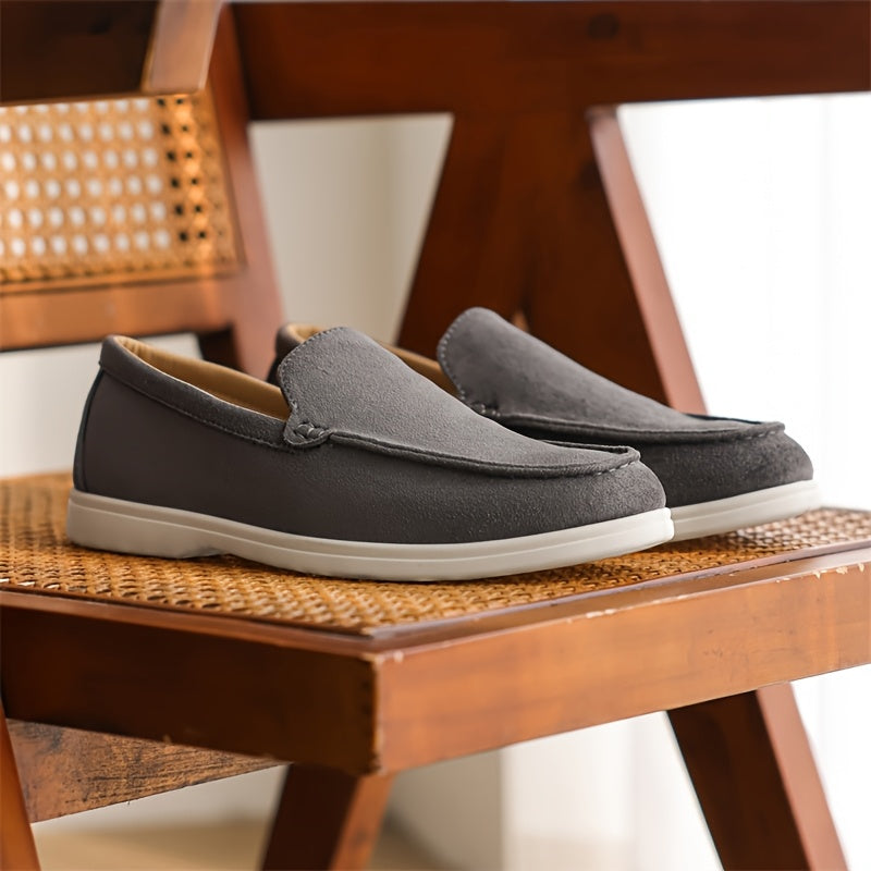 Premium Suede Loafers -  Classic Elegance