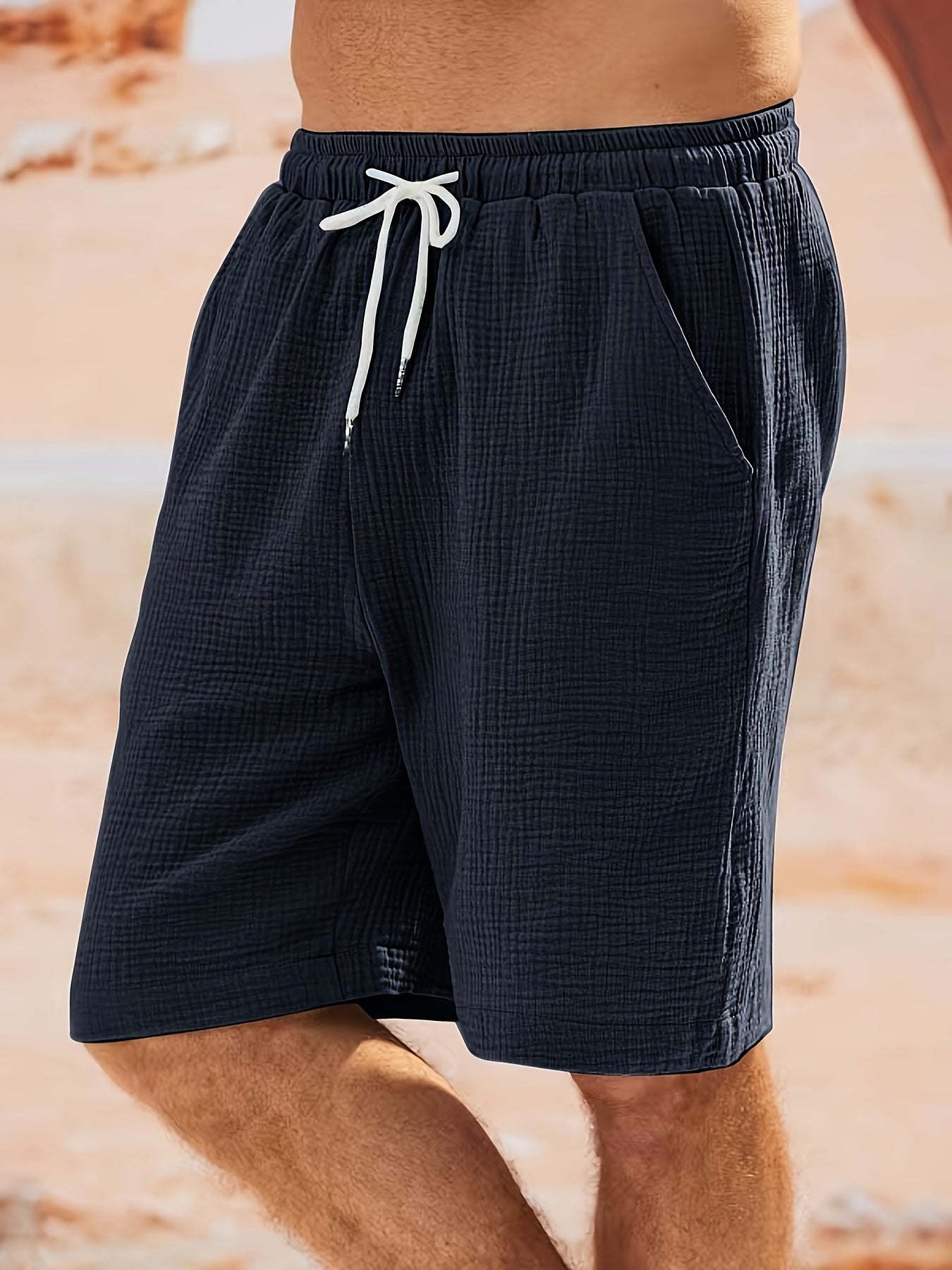 Textured Linen Short